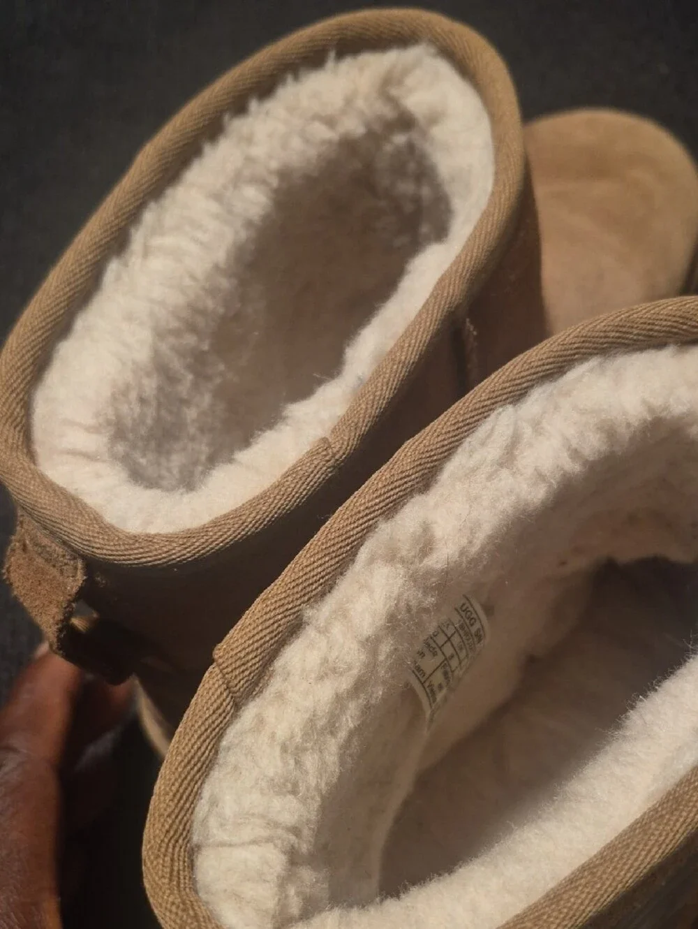 UGG Kids Short Suede Boots in Chestnut